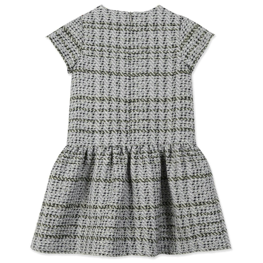 TARTINE ET CHOCOLAT Storm Green Jacquard Party Dress