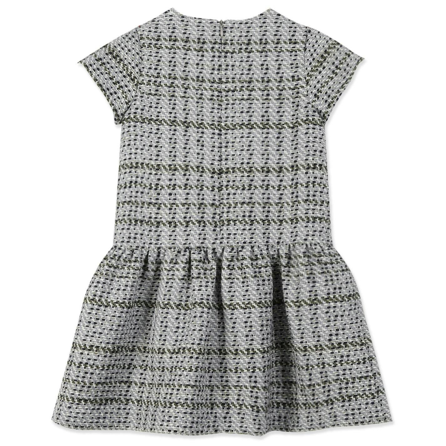 TARTINE ET CHOCOLAT Storm Green Jacquard Party Dress