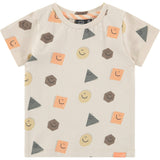 Crew Neck Short Sleeve All-Over Basic Graphic Print T-Shirt