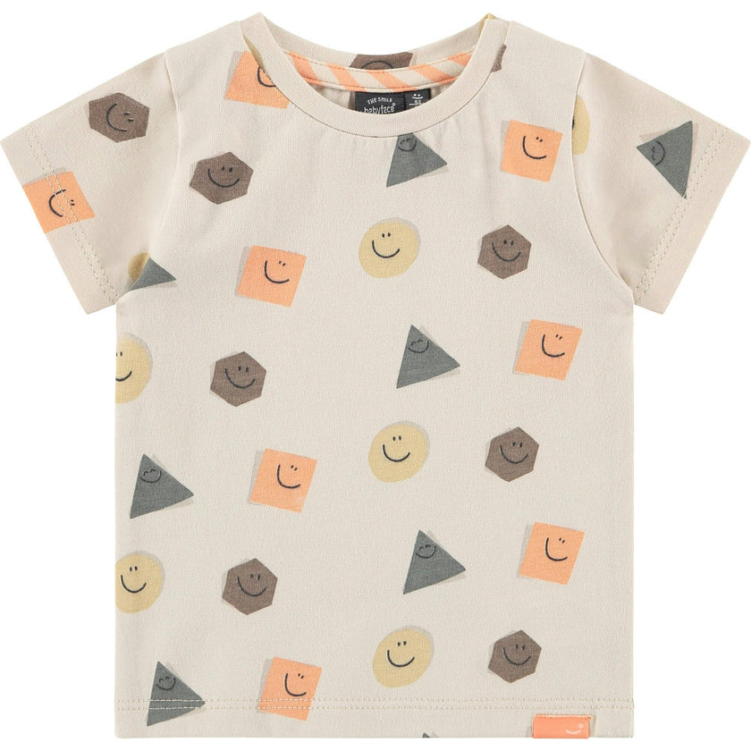 Crew Neck Short Sleeve All-Over Basic Graphic Print T-Shirt