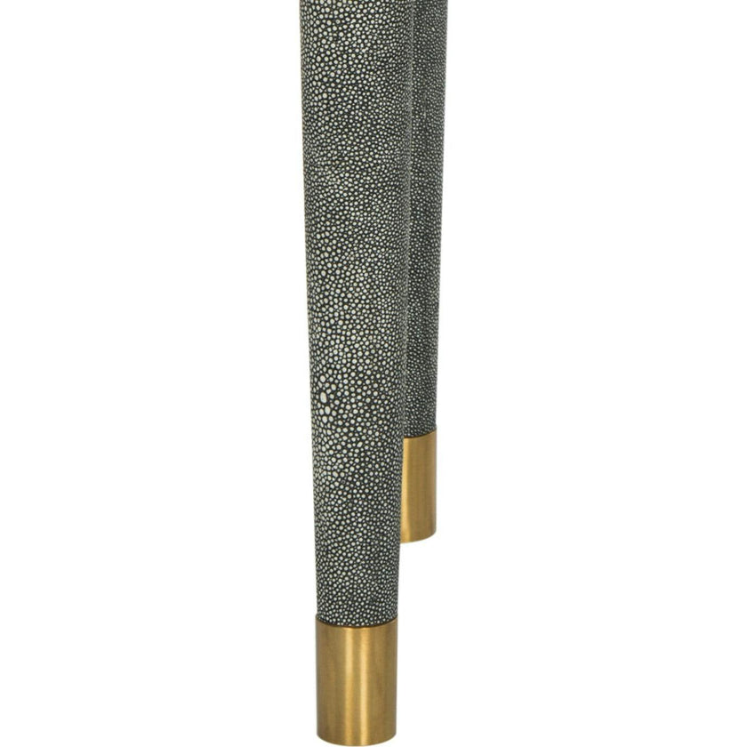 Nour Faux Shagreen End Table