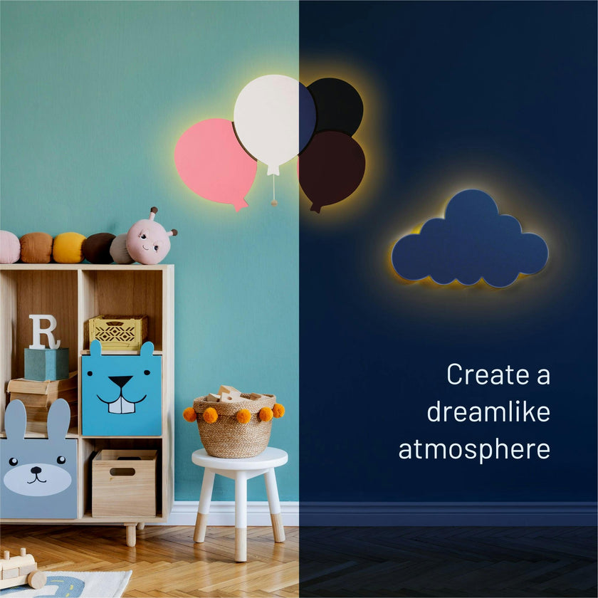 LumiDreams Balloon Wall Light | Safe LED Nursery Nightlight