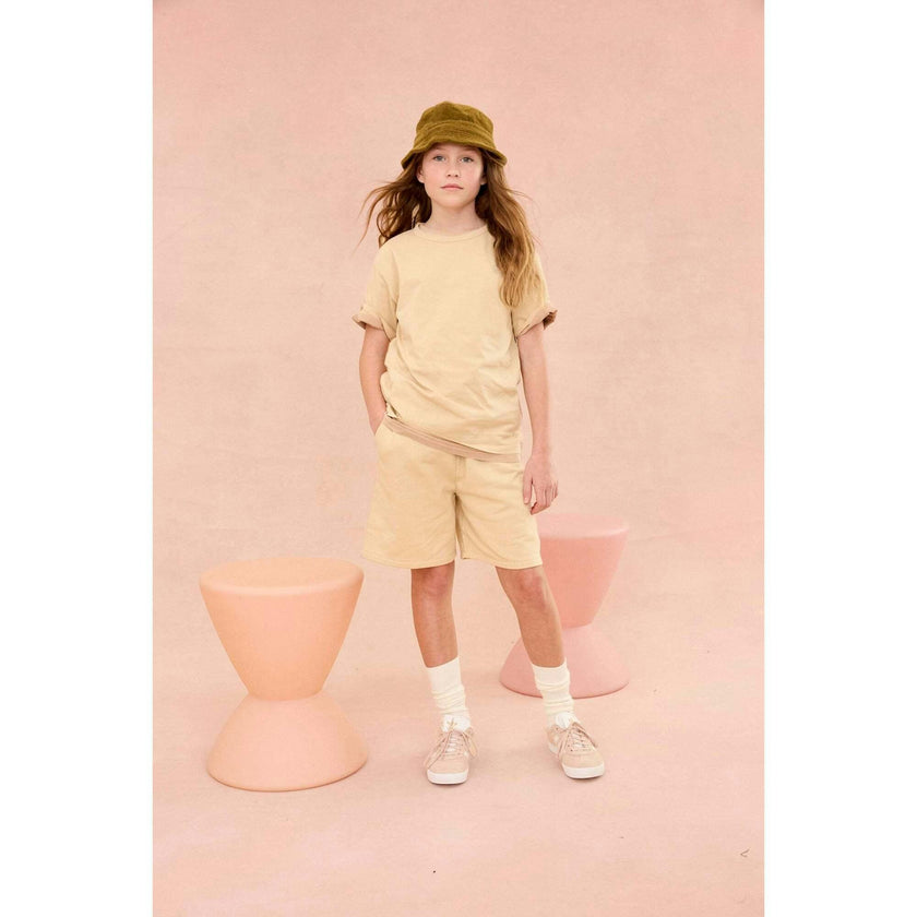 Earth Day Natural Dye Tee in Shortbread