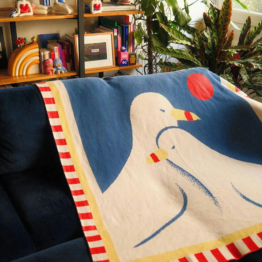 Lovebirds Knit Blanket