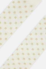 Knit Heart Tights Off-White
