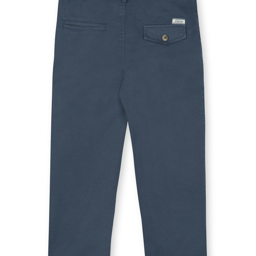 Dark Denim Lightweight Chino Trousers