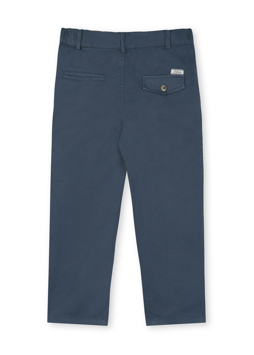 Dark Denim Lightweight Chino Trousers