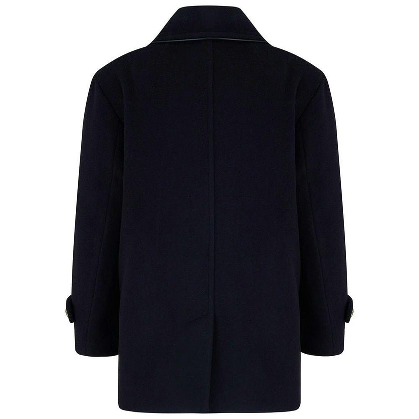 Lambeth Cashmere Reefer Coat - Ink Blue