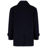 Lambeth Cashmere Reefer Coat - Ink Blue
