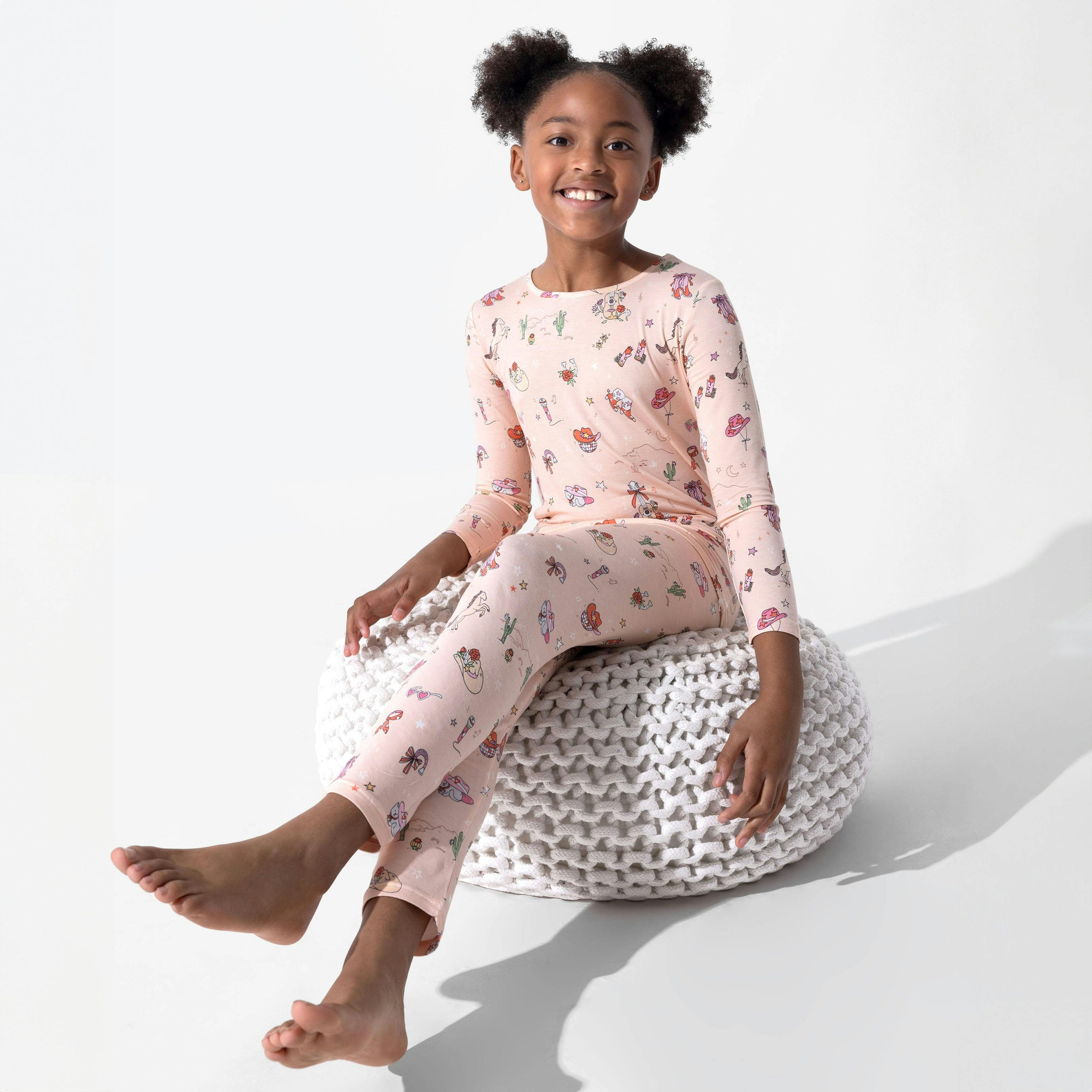 Cowgirl Bamboo Kids Pajamas