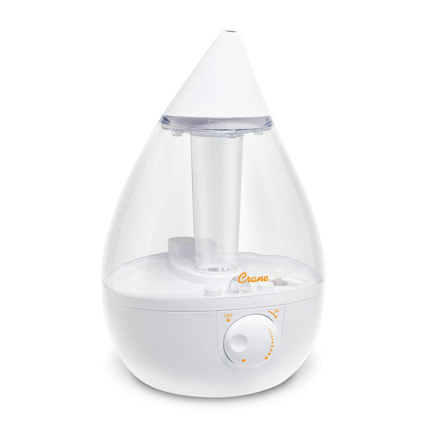 Crane 1 Gallon Drop Shape Cool Mist Humidifier for Nursery