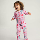 Meowy Christmas Brushed Pointelle Convertible One Piece