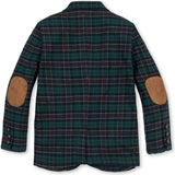 Boy's Organic Brushed Cotton Suit Jacket, Blue