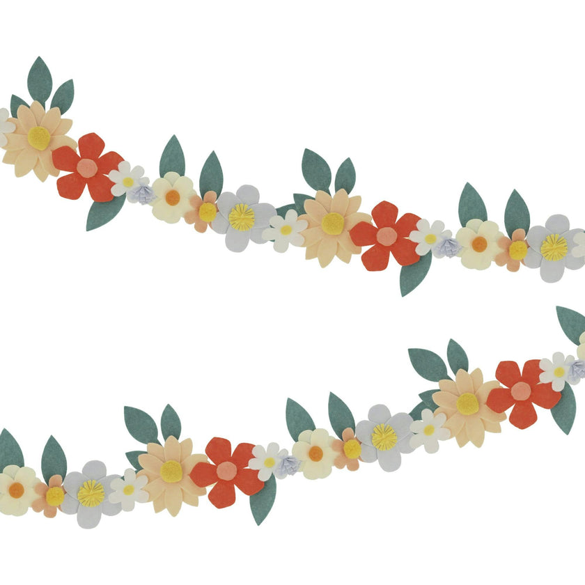 Felt Flower Garland