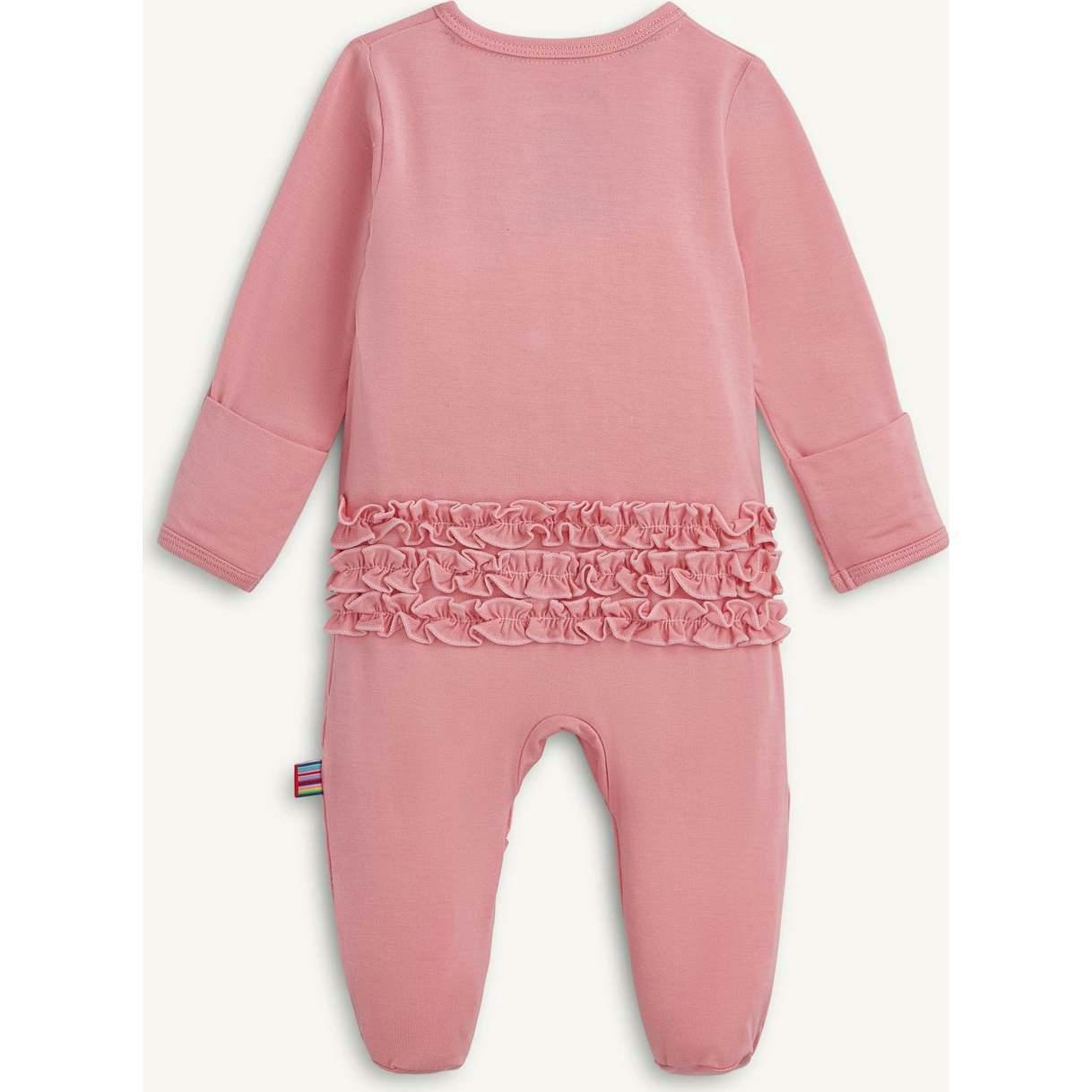 Magnetic Footie with Ruffles TICKLED PINK