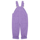 Violet Chunky Cord Overalls