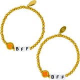 Girl's BFF / Heart Bead Bracelet Set
