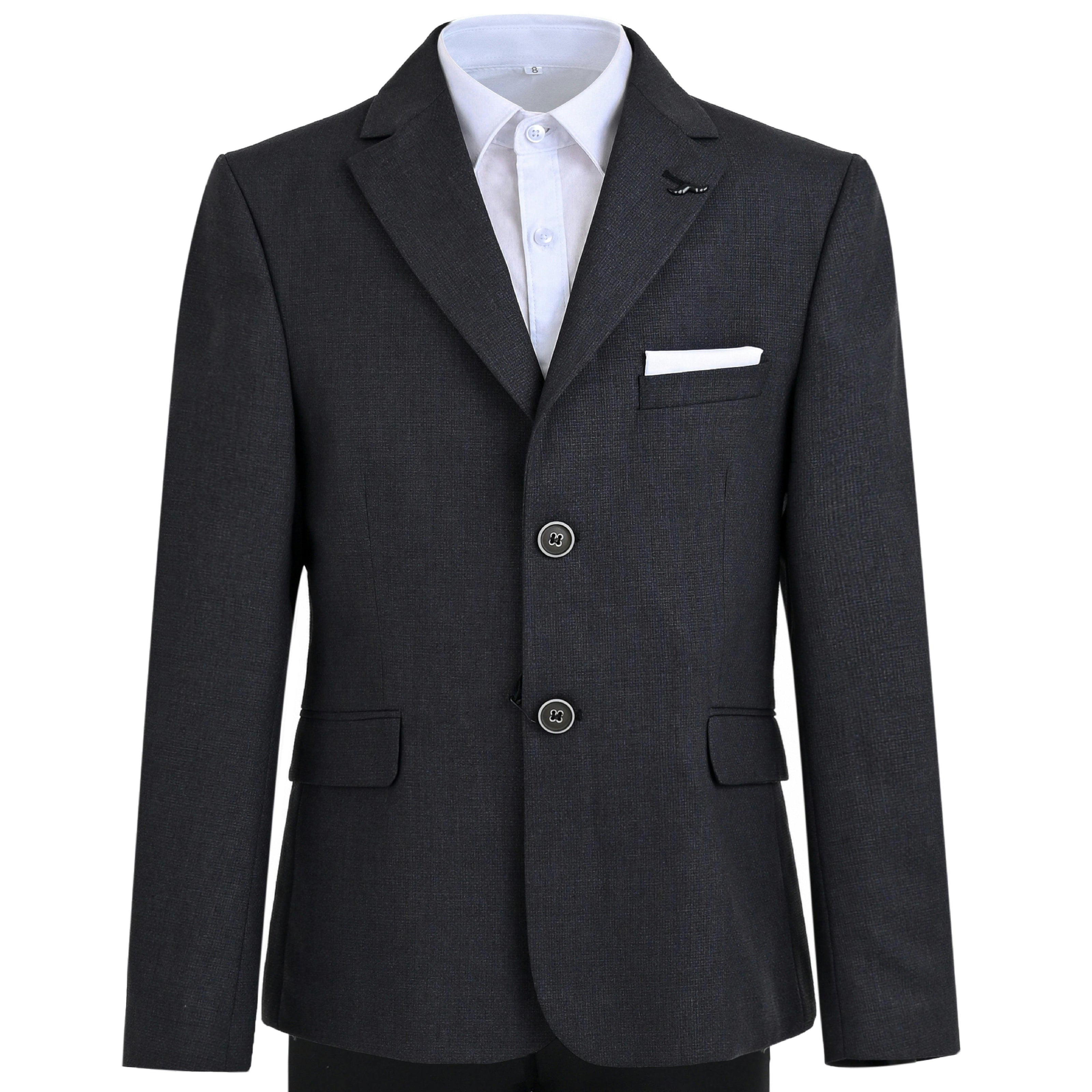 Gray Edward Structured Blazer Suit Set
