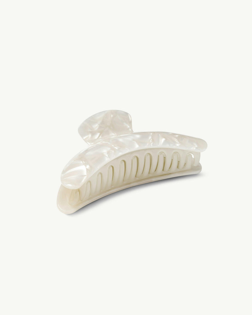 Jumbo Heirloom Claw in White Shell