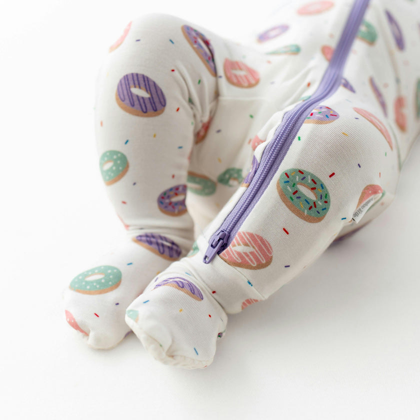 Donuts Zippered Footie