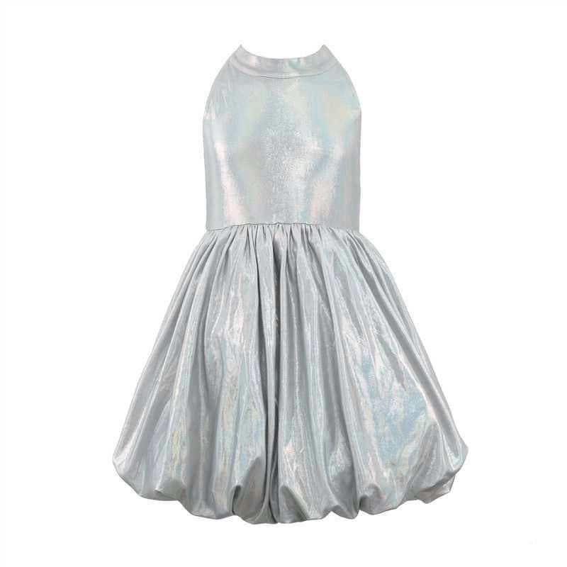 Metallic Bow Bubble Dress