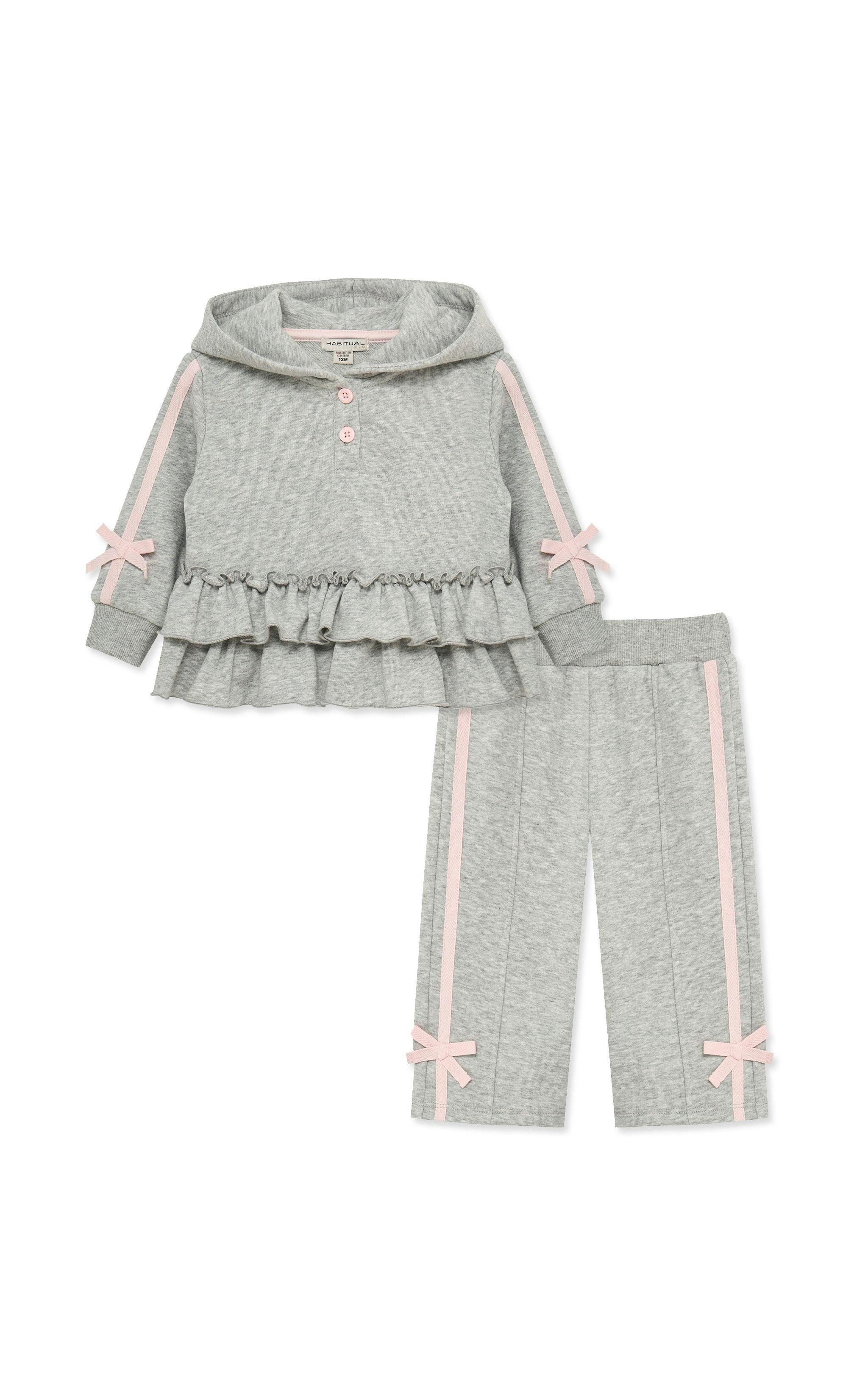 Ruffle Peplum Hoodie Pant Set (12-24M)