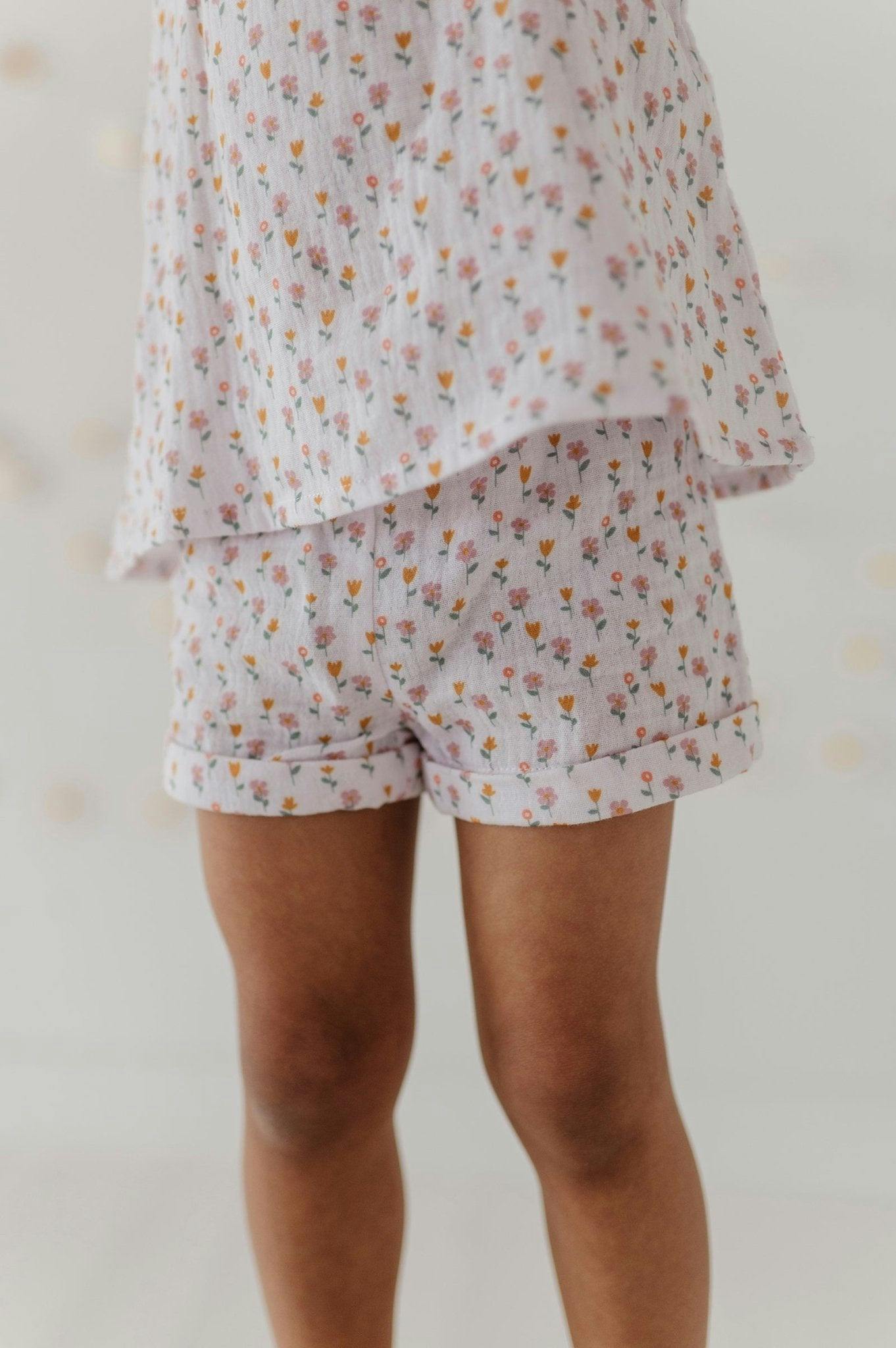 Girl's Gauze Tank & Short Set