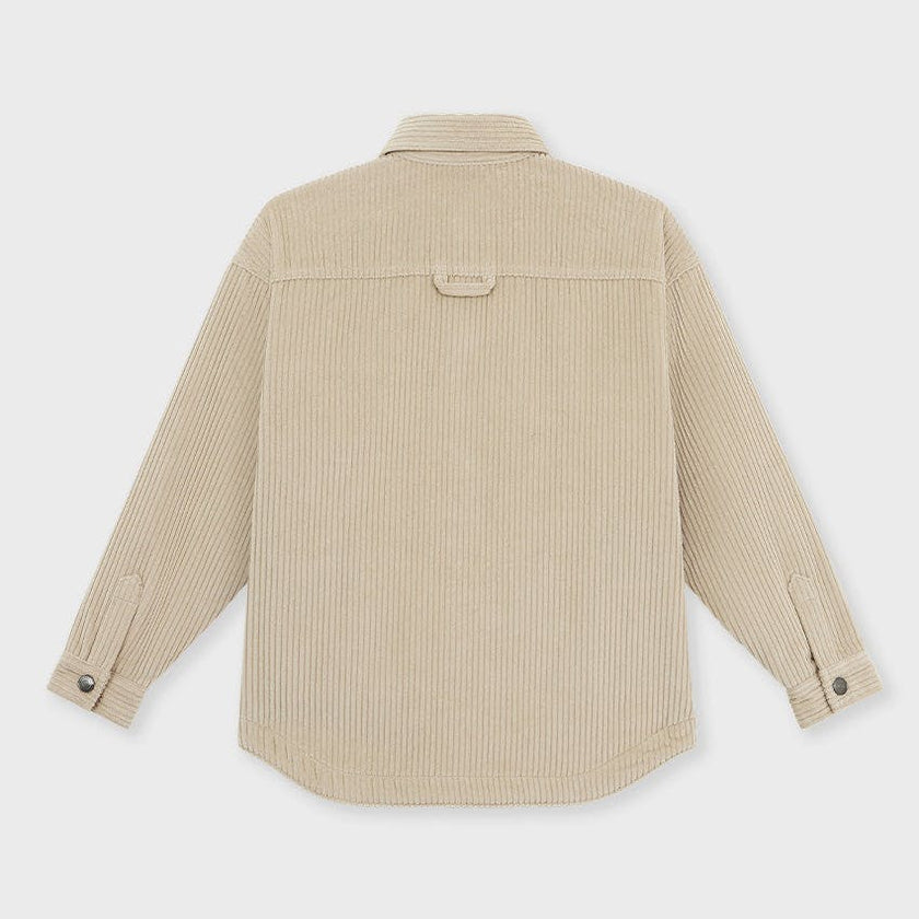 Organic Cotton Oversized Corduroy Shirt Jacket