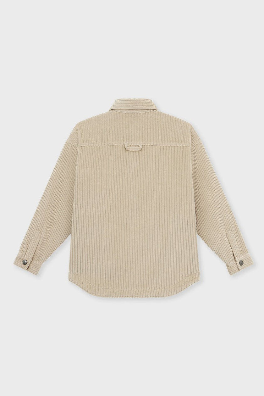 Organic Cotton Oversized Corduroy Shirt Jacket