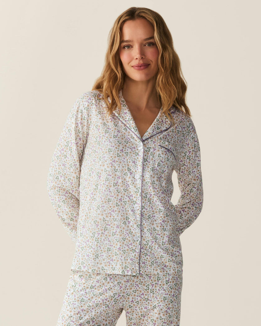 Women's Pima Pajama Set in Meadow Bloom