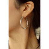 Retro Medium Hoop Earrings