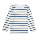 Organic Tee & Pants Set - Navy Stripe