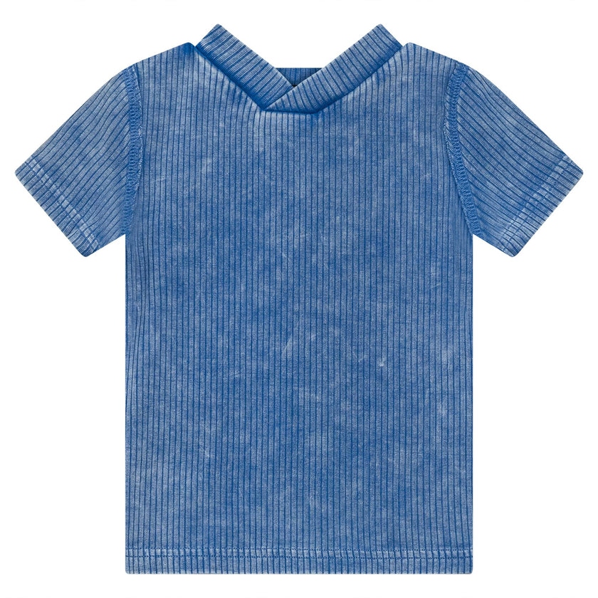 Distressed Ribbed Top