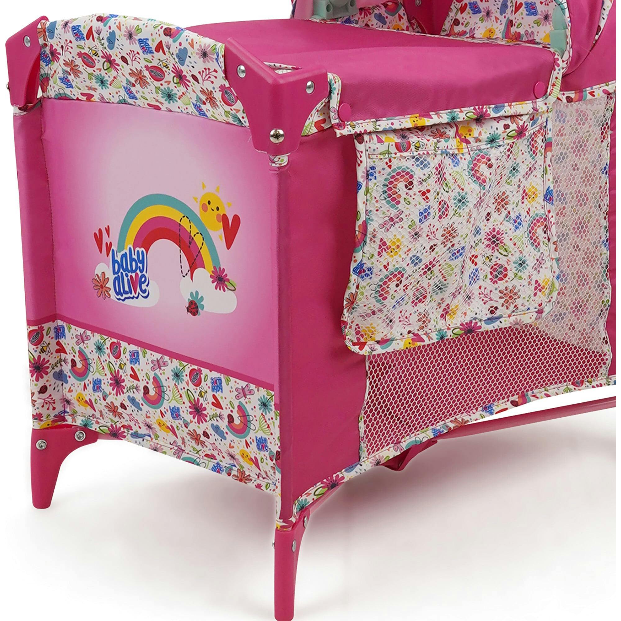Baby Alive: Deluxe Doll Play Yard Accessory - Pink & Rainbow