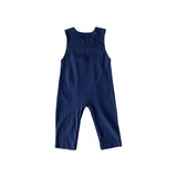 Navy Smocked Romper