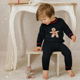 Boys Gingerbread Knit Set
