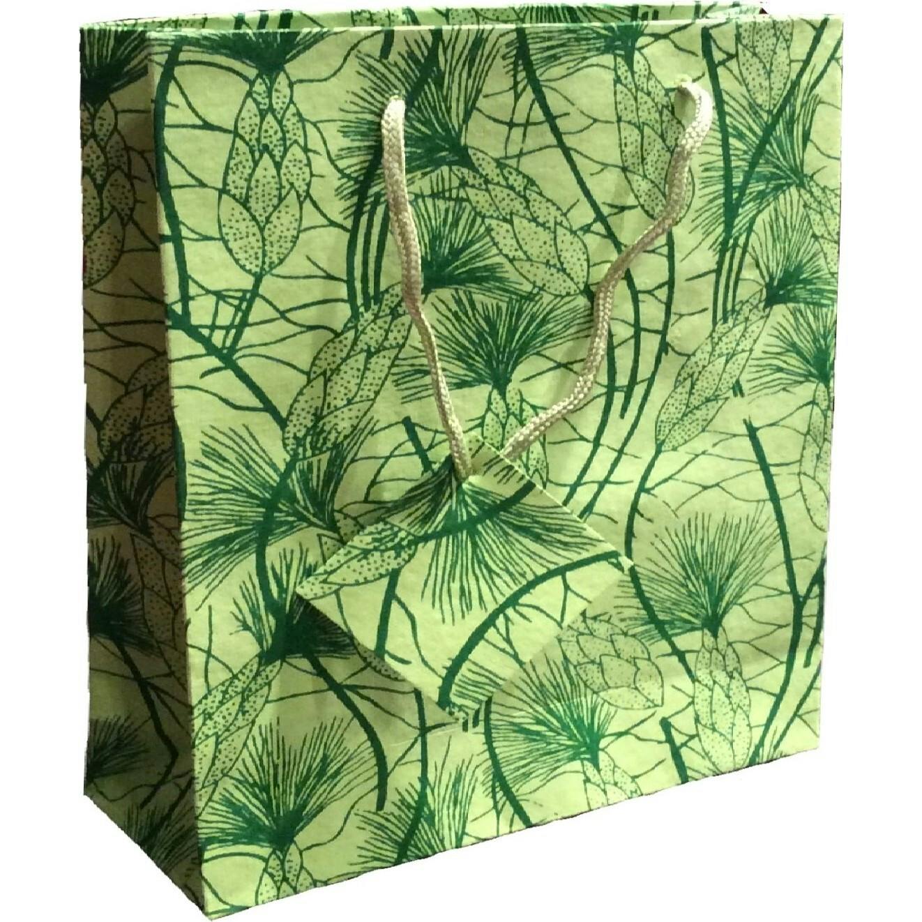 Large Green Beach Grass Gift Bags