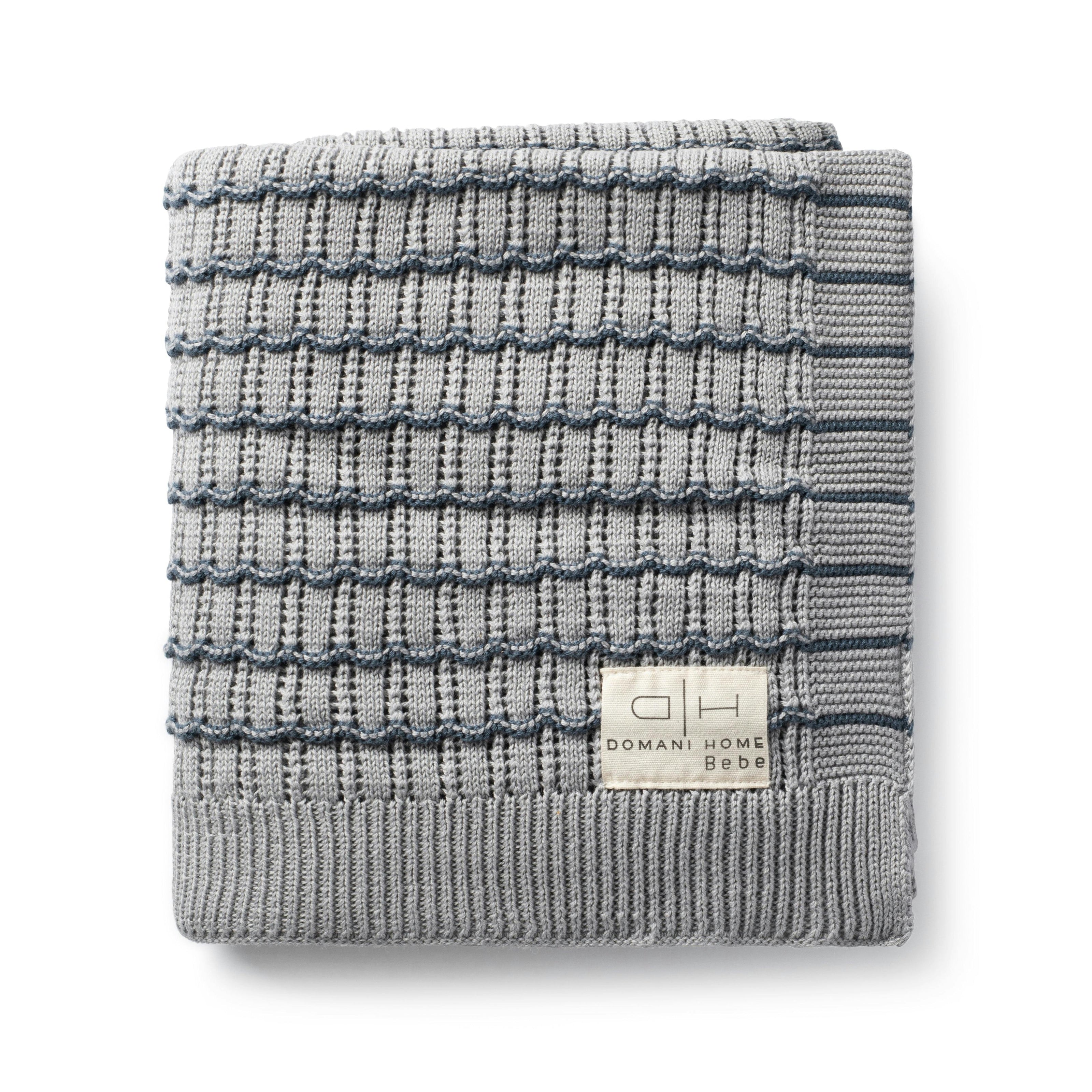 DH Striated Scallop Blanket Blue