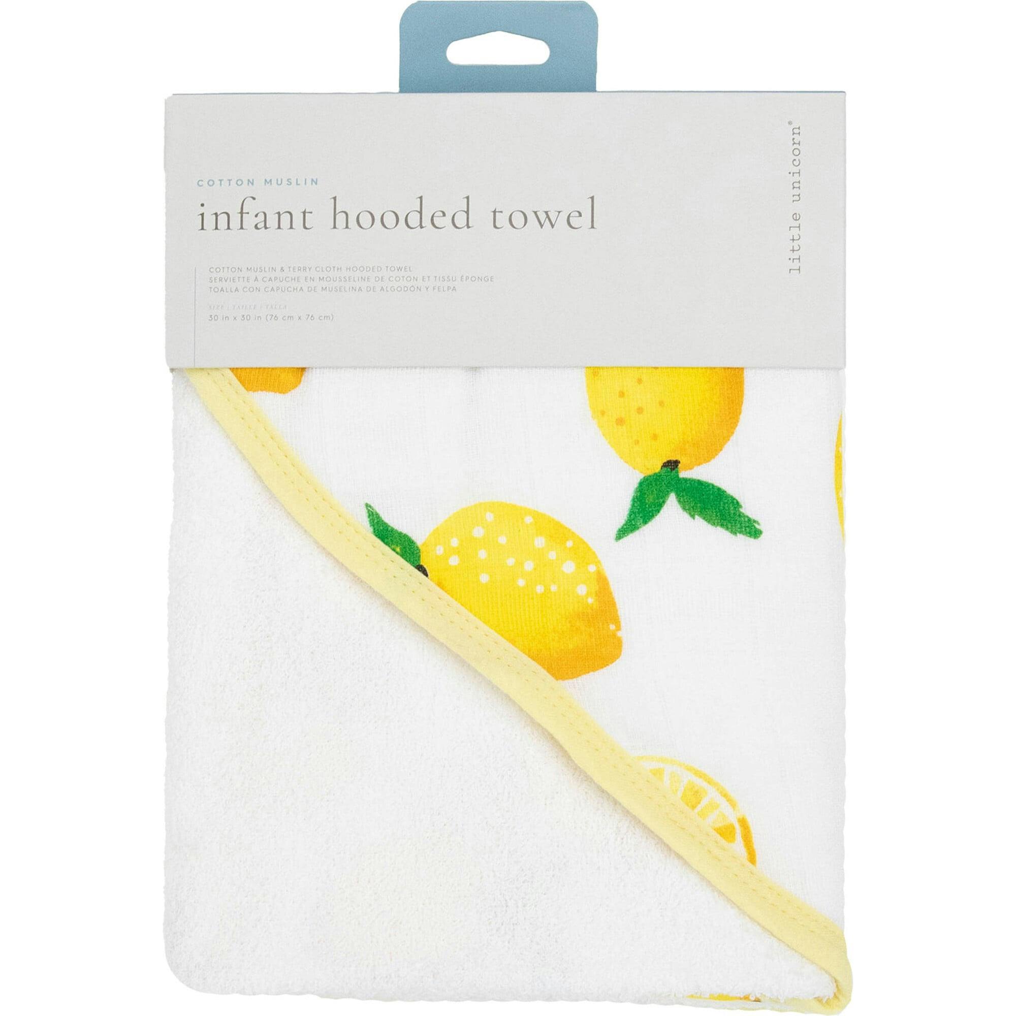 Infant Hooded Towel - Lemon