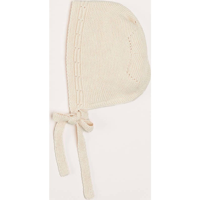 Openwork Knitted Bonnet in Beige(S-L)