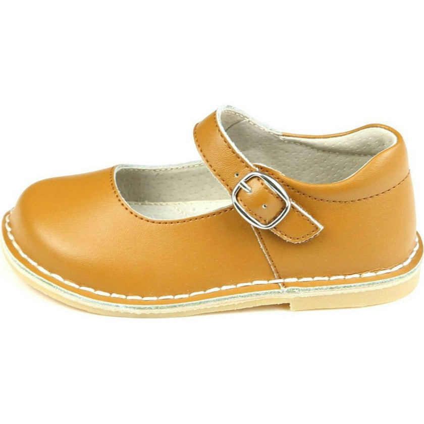 Grace Leather School Mary Jane (Honey)
