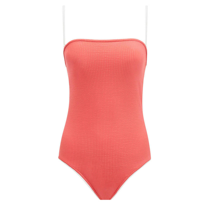 women's sailor red seersucker one piece