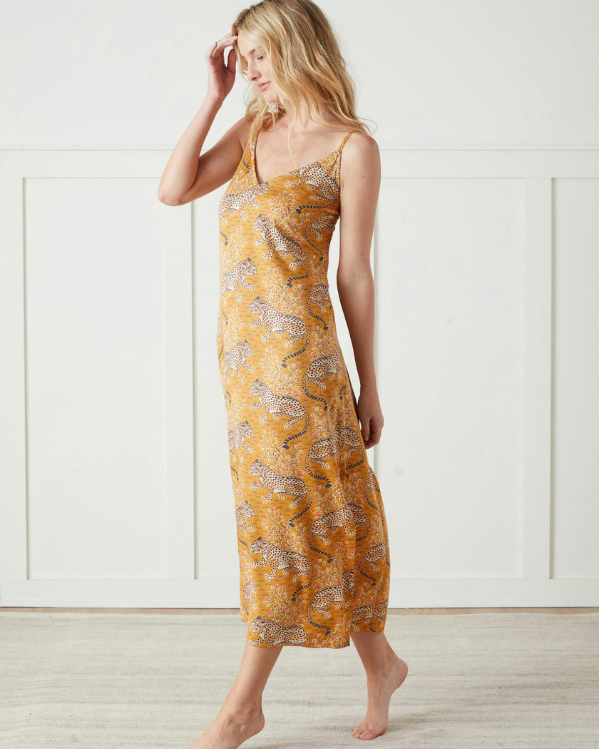 Bagheera - Eco Satin Chic to Sleep Nightie - Tobacco