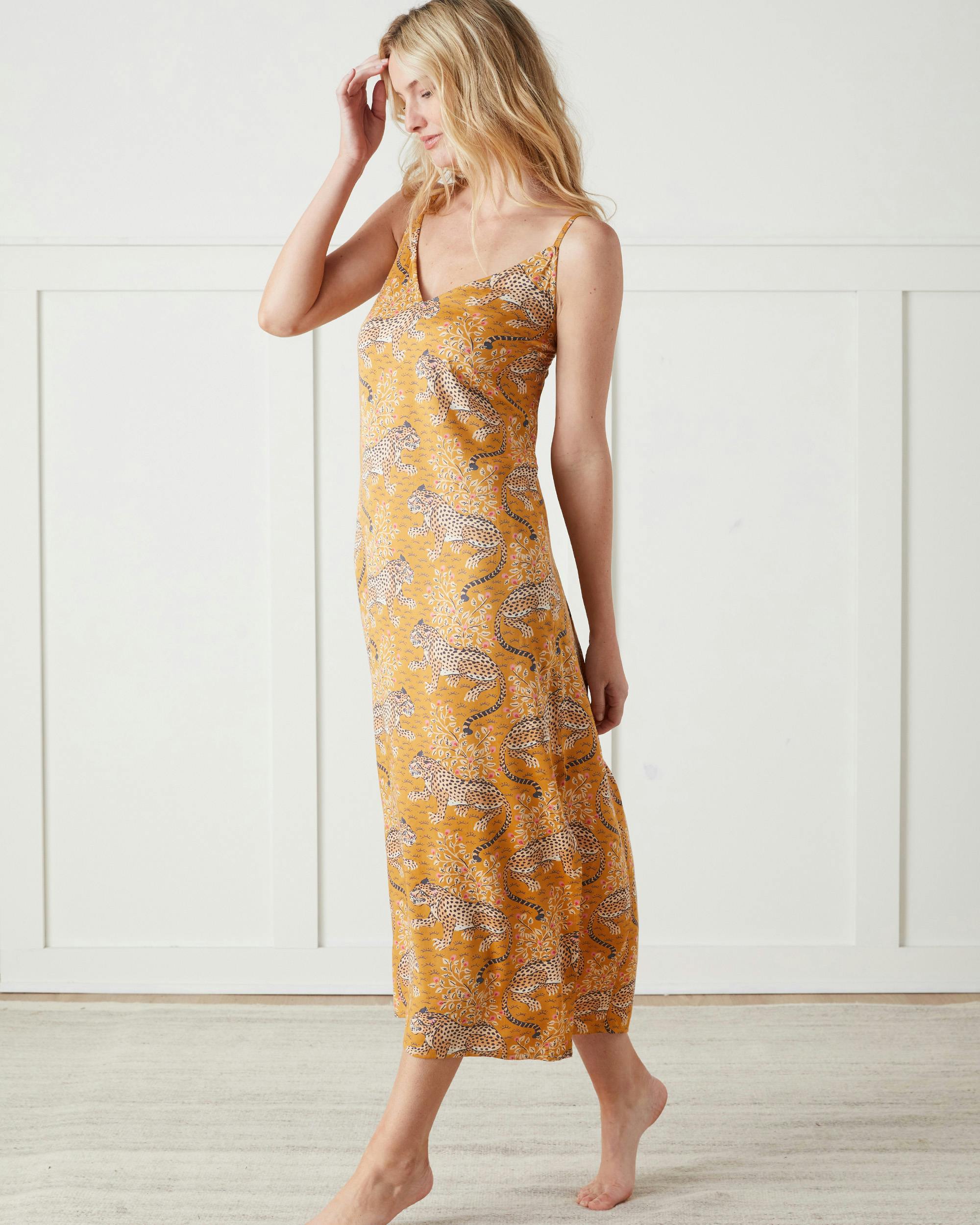Bagheera - Eco Satin Chic to Sleep Nightie - Tobacco