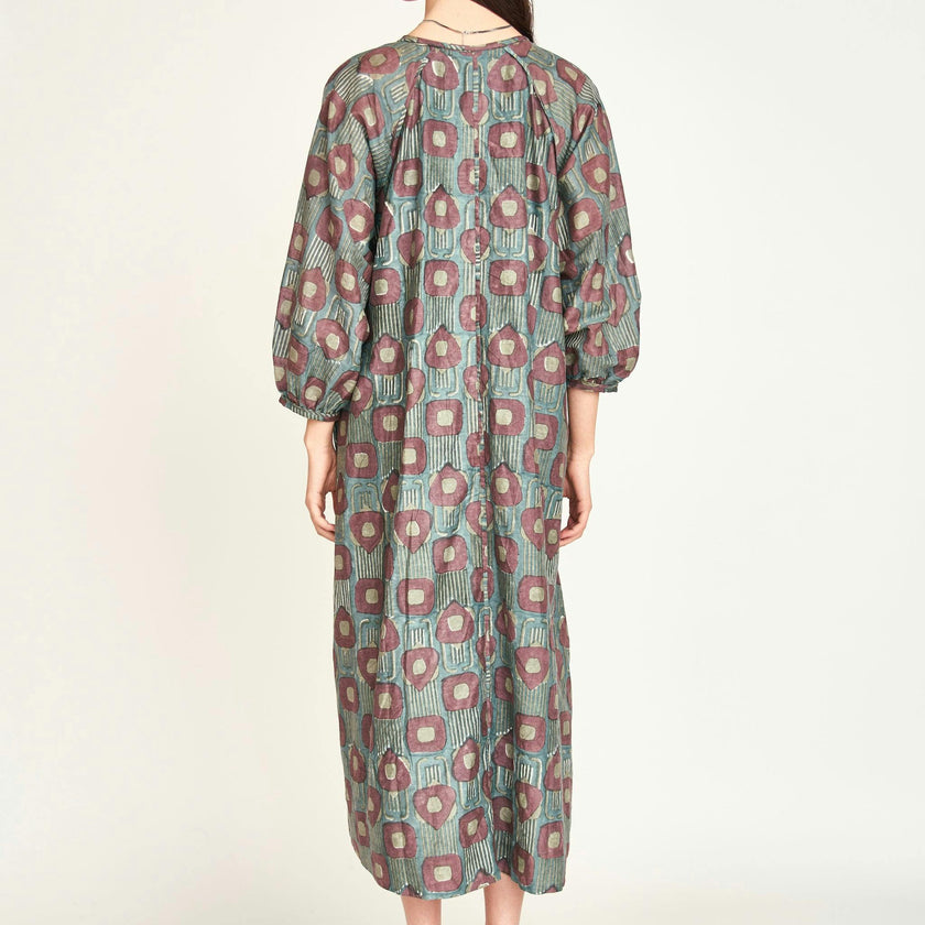 Somerset Dress in Mallard Coeur