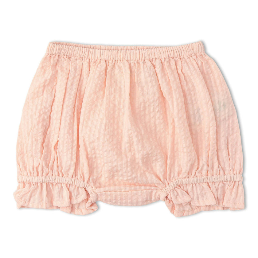 Organic Smocked Top And Bloomer Set - Blush