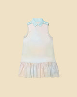 Sleeveless Performance Play Polo Dress in Soft Rainbow