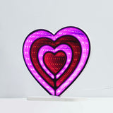 Infinty Neon Mirror Light-Heart