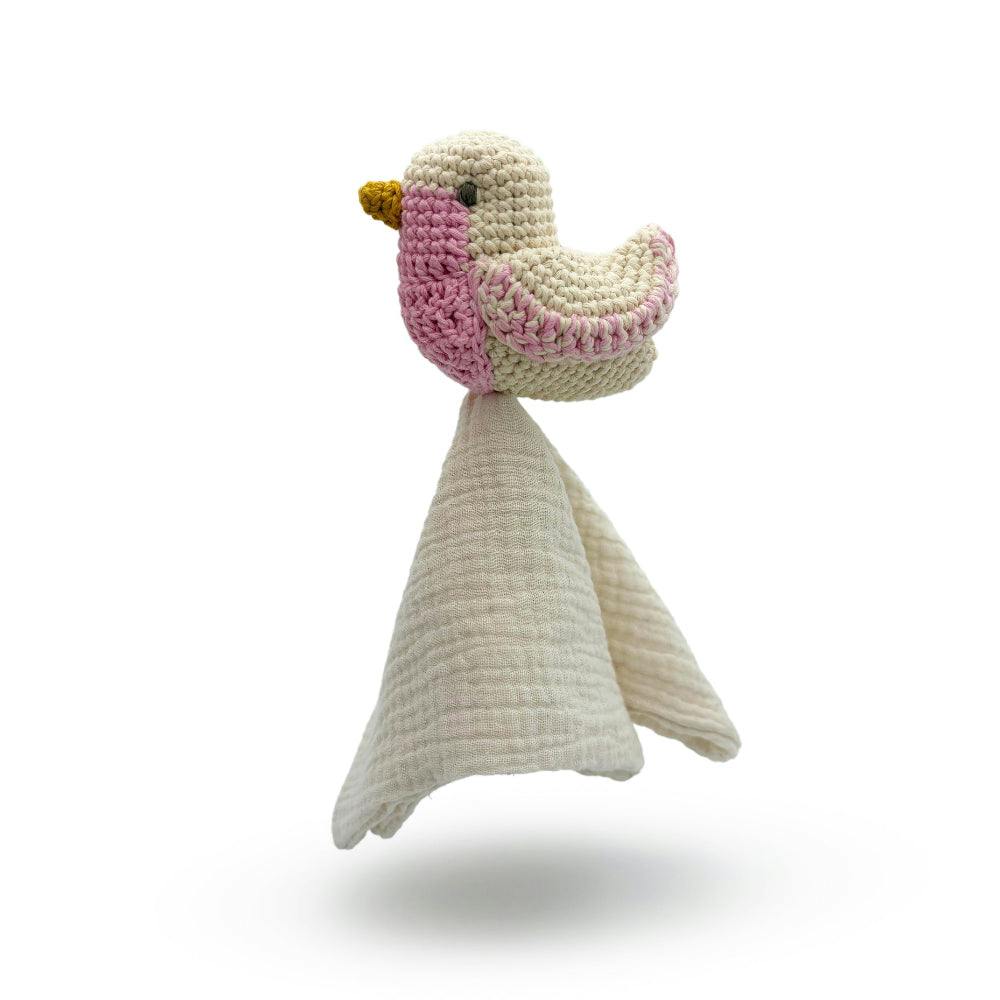 Pink Chickadee Gift Box 🌸 100% organic cotton music box and lovey