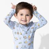 Easter Blue Bamboo Kids Pajamas